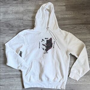 White Graphic Hoodie for Men